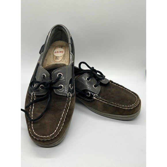Sperry Brown Boat Shoe Size 6M Leather Upper - Picture 1 of 6